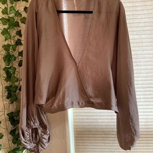 Beautiful silky free people shirt